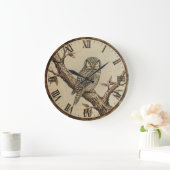 Uhr mit Sperbereule - Wanduhr (Zuhause)