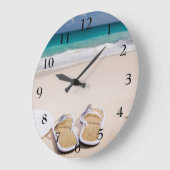 Uhr mit Strandszene (Winkel)