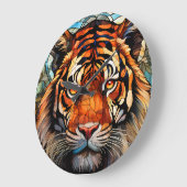 Uhr mit Tiger-Design (Winkel)