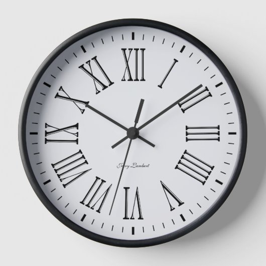 Uhr mit Unterschrift (Vorderseite)