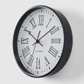 Uhr mit Unterschrift (Winkel)