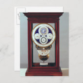 Uhr mit vier Wahlgängen und den Zeichen der Postkarte (Vorne/Hinten)