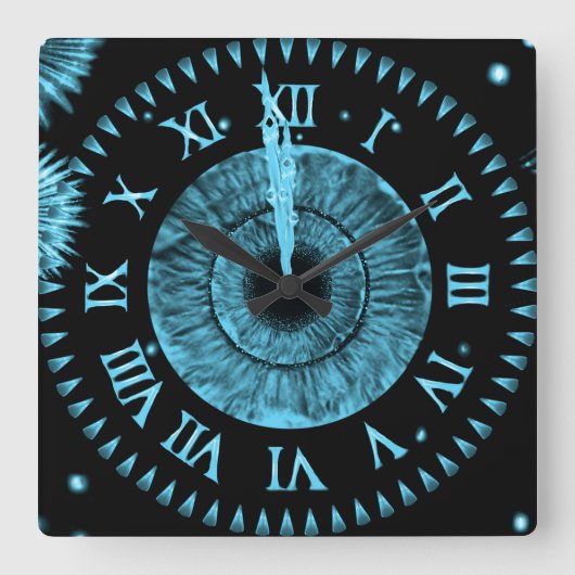 Uhr Mitternacht Hellblau (Vorderseite)