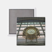 Uhr Museo d'Orsay Magnet (Vorderseite/Rückseite)