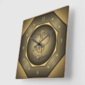 Uhr ~ Musikalische Scroll ~ G Clef ~ Octagon ~ (Winkel)