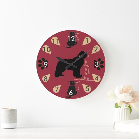 Uhr ~ Neufundland-Geifer (Zuhause)