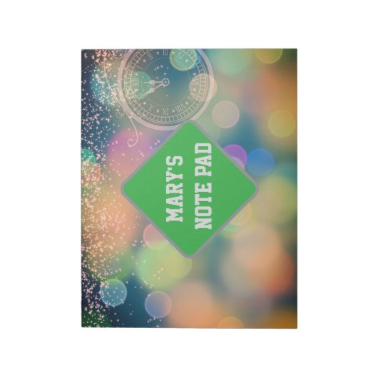 Uhr Notizblock (Rotiert)