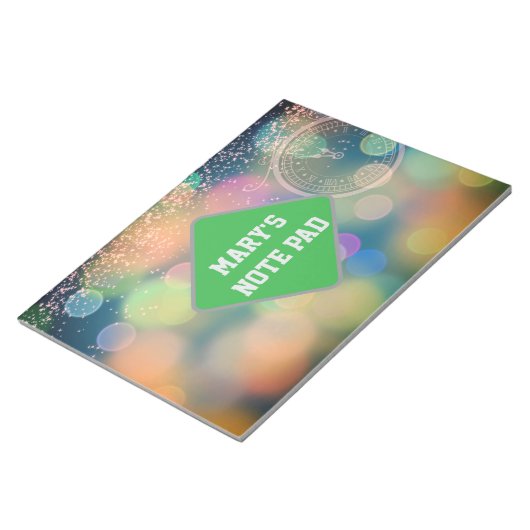 Uhr Notizblock (angewinkelt)