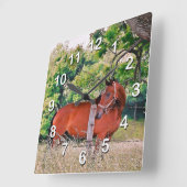 Uhr "Pferd durch Mauer" (Winkel)