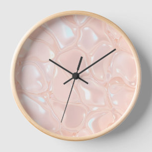 Uhr-Pfirsich-Schleim-Design Uhr