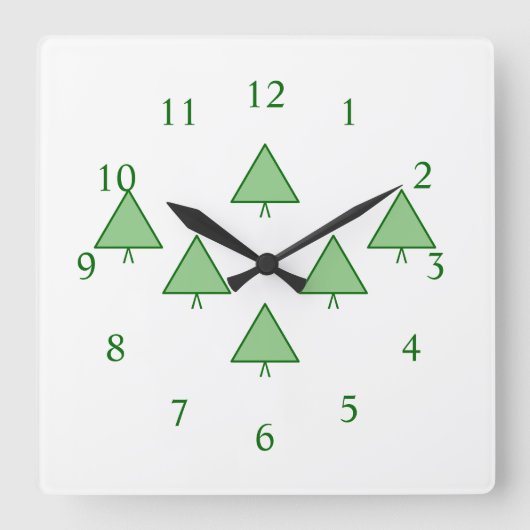 Uhr - Pinienwald (Vorderseite)