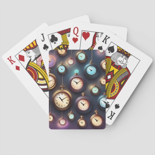 Uhr Poker Deck Spielkarten (Rückseite)