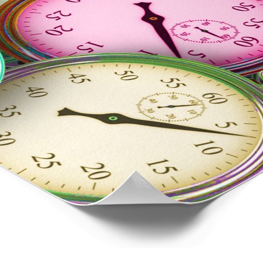 Uhr-Poster Poster (Ecke)