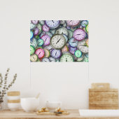 Uhr-Poster Poster (Küche)