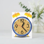 Uhr Postkarte (Stehend Vorderseite)