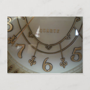 Uhr Postkarte