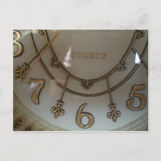 Uhr Postkarte (Vorderseite)