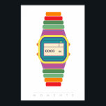 Uhr | Retro Pop Art Poster 70er 80er | Angebot<br><div class="desc">"Die Zeit wird nicht durch Uhren, sondern durch Momente gemessen" Retro-Poster der 60er Jahre aus den 80er Jahren - Minimalistische digitale Uhr sieht in einem schwarzen Rahmen fantastisch aus. Folgen Sie mir auf Instagram oder Facebook oder abonnieren Sie Updates auf TakaraBeech.com ... Ich hätte Liebe, mich mit dir zu verbinden....</div>