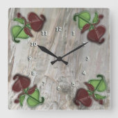 Uhr - Rinde und Blätter (Vorderseite)