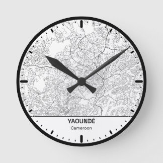 Uhr Ronde Yaounde Uhr Stadt Linie Kunst