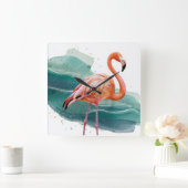 Uhr Rosa Flamingo (Zuhause)