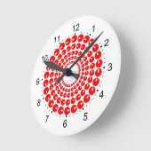Uhr - roter konzentrischer Kreis der Perlen (Winkel)