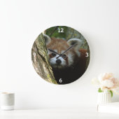 Uhr - roter Panda (Zuhause)