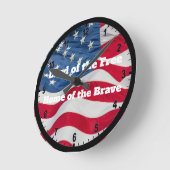 Uhr RR - Land der freien Zuhause der Brave (Winkel)