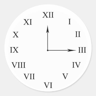 Uhr Runder Aufkleber