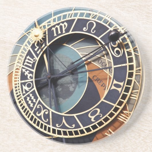 Uhr-Sandstein-Untersetzer Prags astronomischer Untersetzer (Vorne)