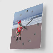 Uhr - Santa am Strand (Winkel)