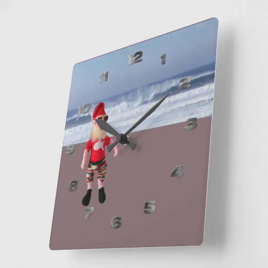 Uhr - Santa am Strand (Winkel)
