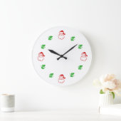 Uhr - Santa und Holly (Zuhause)