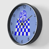Uhr - Schachbrett-Board-Refektion im Ball (Winkel)