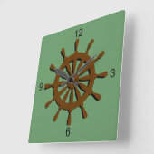 Uhr - Schiffs-Helm (Braun) (Winkel)