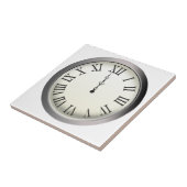 Uhr schlägt Mitternacht in Silvester Fliese (Seite)