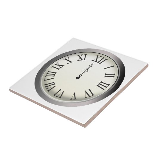 Uhr schlägt Mitternacht in Silvester Fliese (Seite)