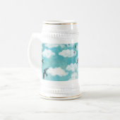 Uhr Schwalbenfliegen Bierglas (Vorderseite Links)