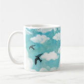 Uhr Schwalbenfliegen Kaffeetasse (Links)