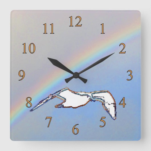 Uhr - Seagull mit Rainbow Highlights (Vorderseite)