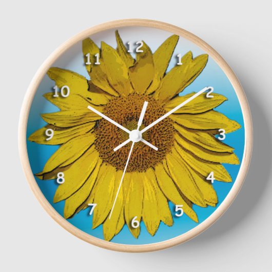Uhr - Sonnenblume (Vorderseite)