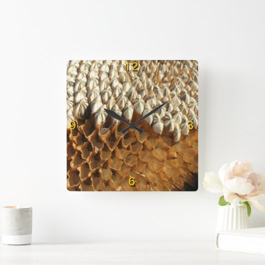 Uhr - Sonnenblumenkerne (Zuhause)