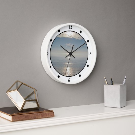 Uhr - Sonnenüberstrahlung im Ozean (Büro)