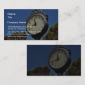 Uhr-Straße Visitenkarte (Vorne/Hinten)