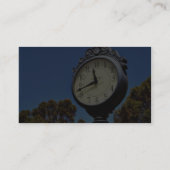 Uhr-Straße Visitenkarte (Rückseite)