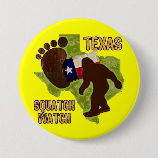 Uhr Texas Squatch Button (Vorderseite)