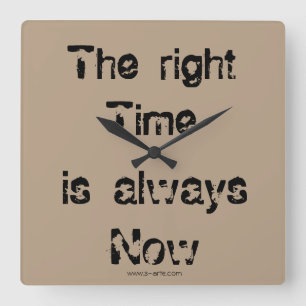 Uhr "The right time"
