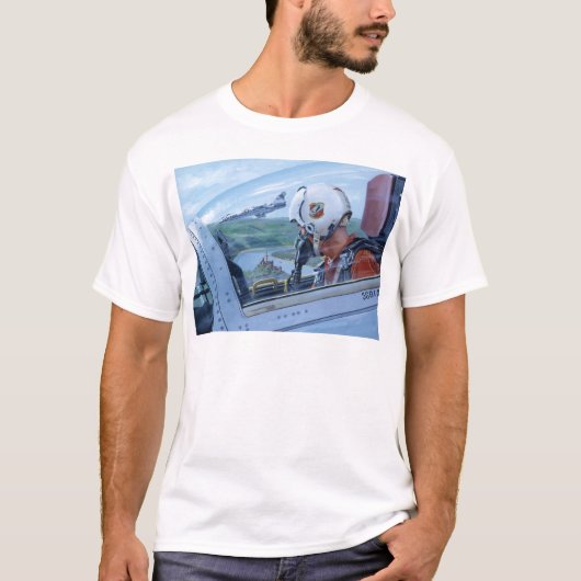 Uhr über dem Rhein durch Ken Riley T-Shirt (Vorderseite)