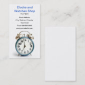 Uhr- und Armbanduhrgeschäft Visitenkarte (Vorne/Hinten)