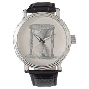 Uhr, Vintages Stundenglas, elegant Armbanduhr